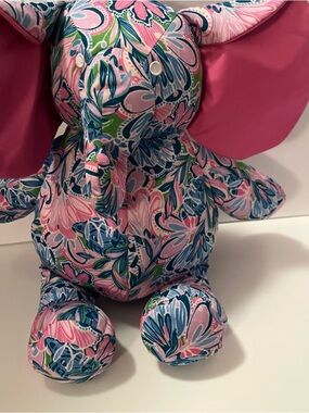 Lilly Pulitzer Gecko Green Tiger Sunrise Minne Elephant Stuffed Toy Plush
